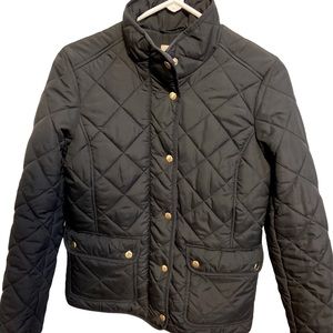 JCrew Women’s Quilted Jacket, Black Size XS